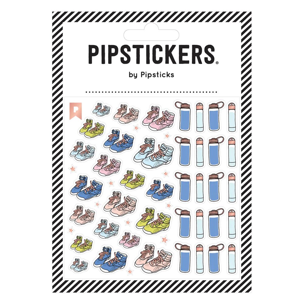 Pipsticks, Stickers, Art & School, 4x4-In, 685989, These Shoes are Made For Walkin'